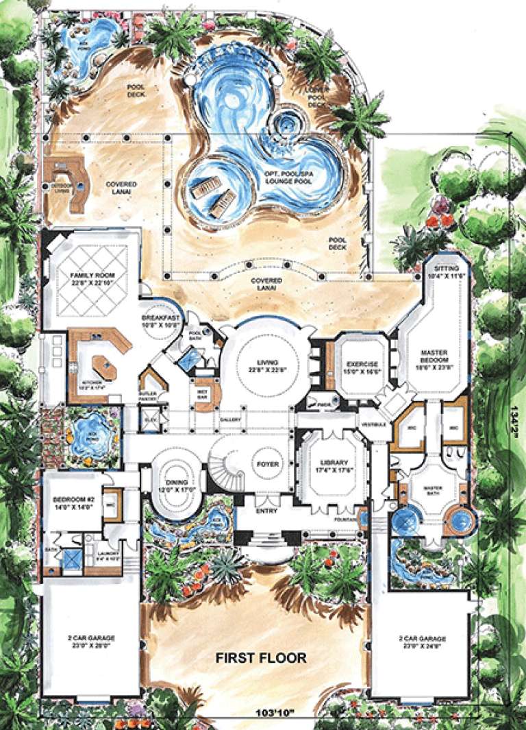 House Plan House Plan #16078 Drawing 1