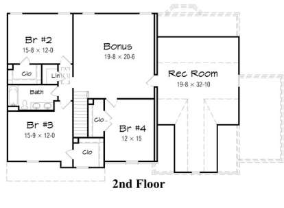 Floorplan 2 for House Plan #3367-00030