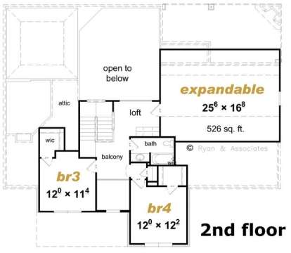 Floorplan 2 for House Plan #3367-00042