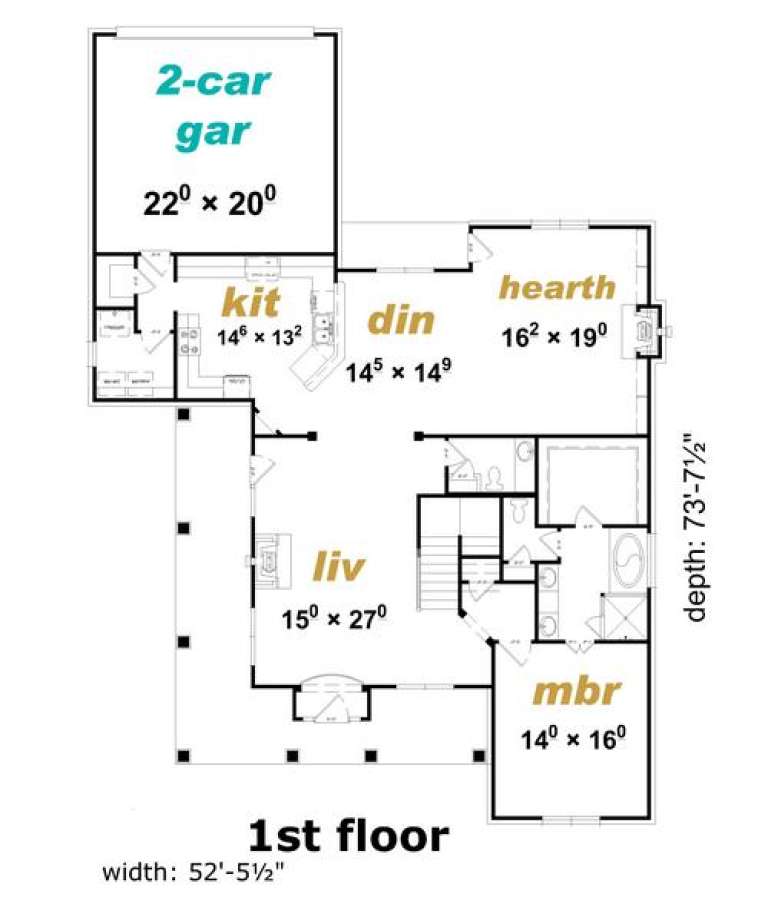House Plan House Plan #16184 Drawing 1