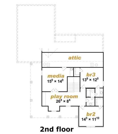Floorplan 2 for House Plan #3367-00052
