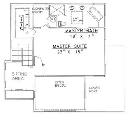 Second Floor for House Plan #039-00301