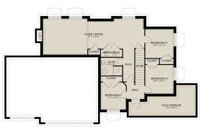 Basement for House Plan #2802-00024