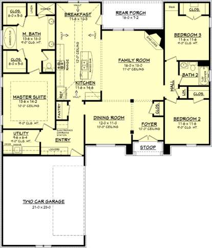 Main Floor for House Plan #041-00081