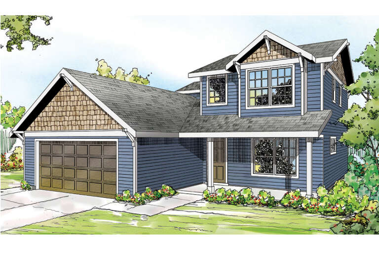 House Plan House Plan #16267 Front Elevation 