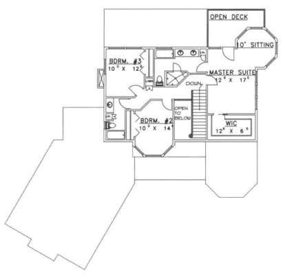 Second Floor for House Plan #039-00304