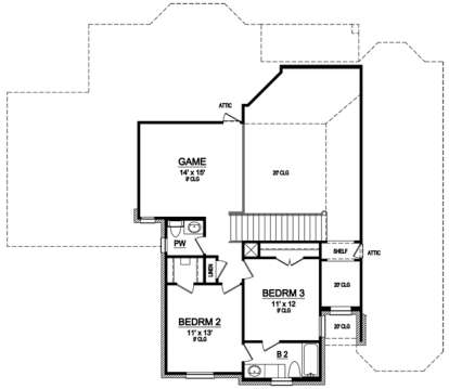 Floorplan 2 for House Plan #5445-00025