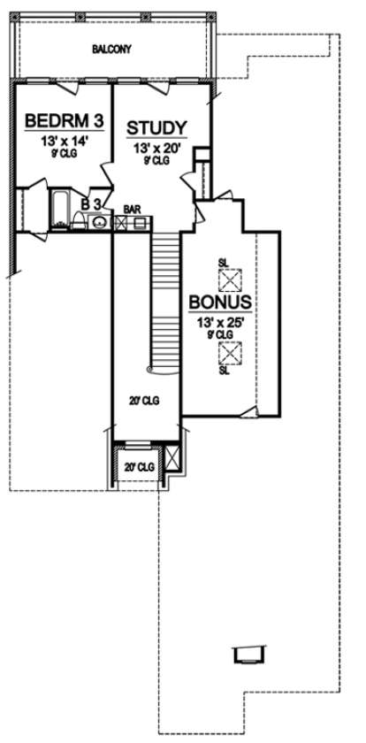 Floorplan 2 for House Plan #5445-00064
