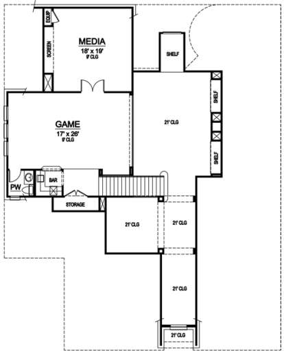 Floorplan 2 for House Plan #5445-00095