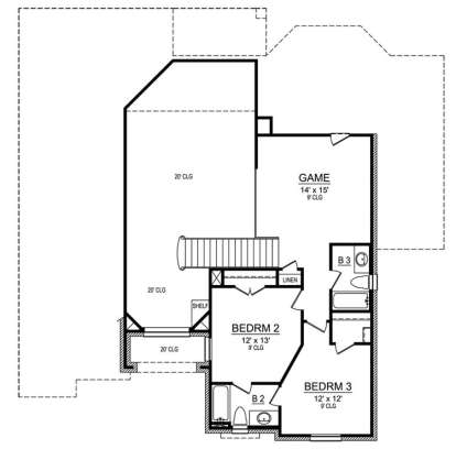 Floorplan 2 for House Plan #5445-00148