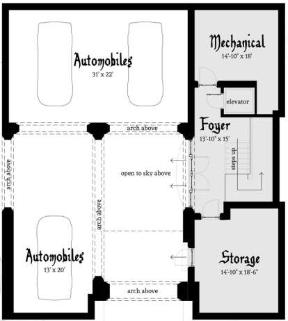 Garage for House Plan #028-00107