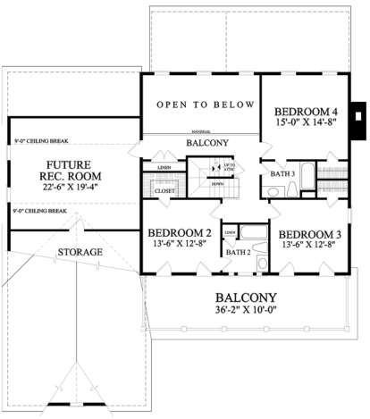 Floorplan 2 for House Plan #7922-00220