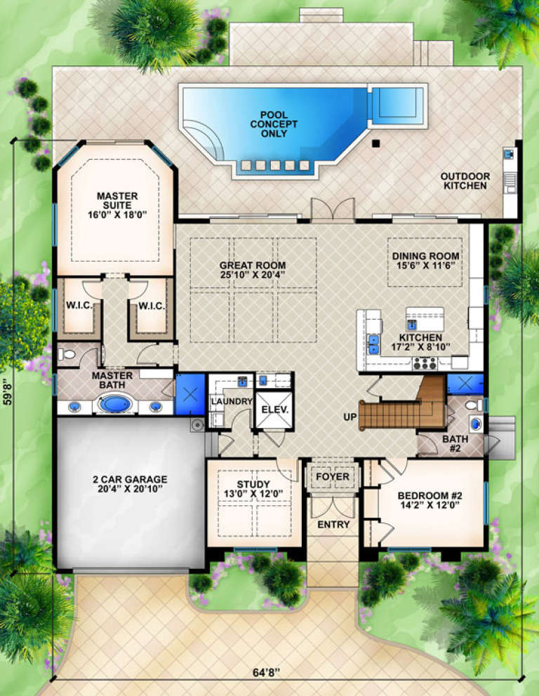 House Plan House Plan #16643 Drawing 1
