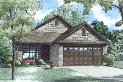 Traditional House Plan #110-01006 Elevation Photo