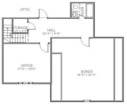 Floorplan 2 for House Plan #6849-00006