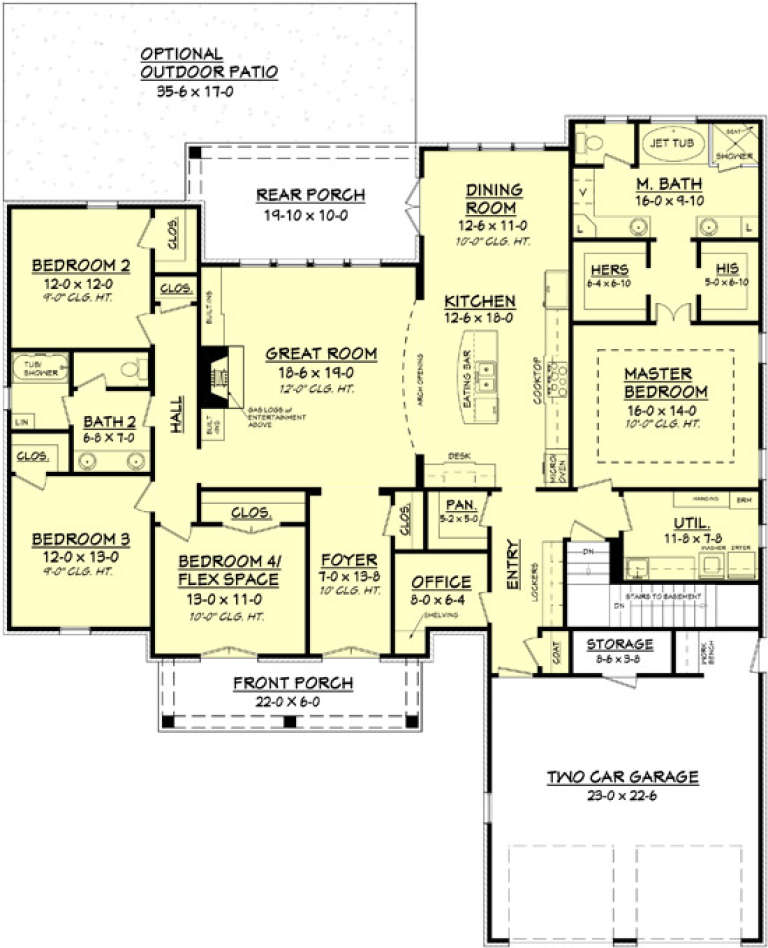 House Plan House Plan #16759 Drawing 1