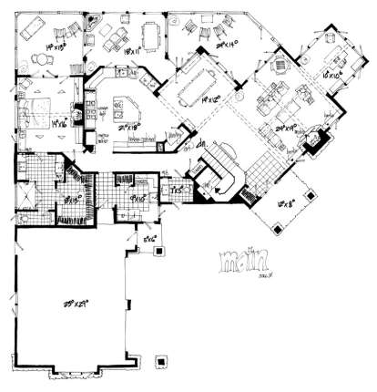 Floorplan 1 for House Plan #1907-00023