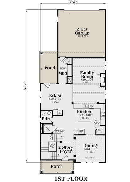 Main Floor for House Plan #009-00242
