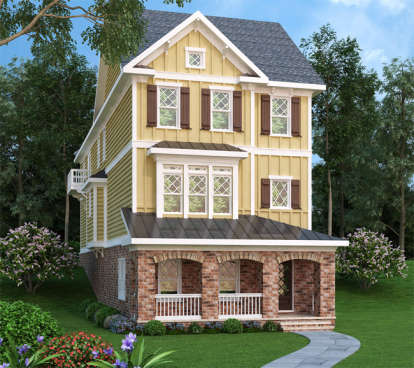 Craftsman House Plan #009-00244 Elevation Photo