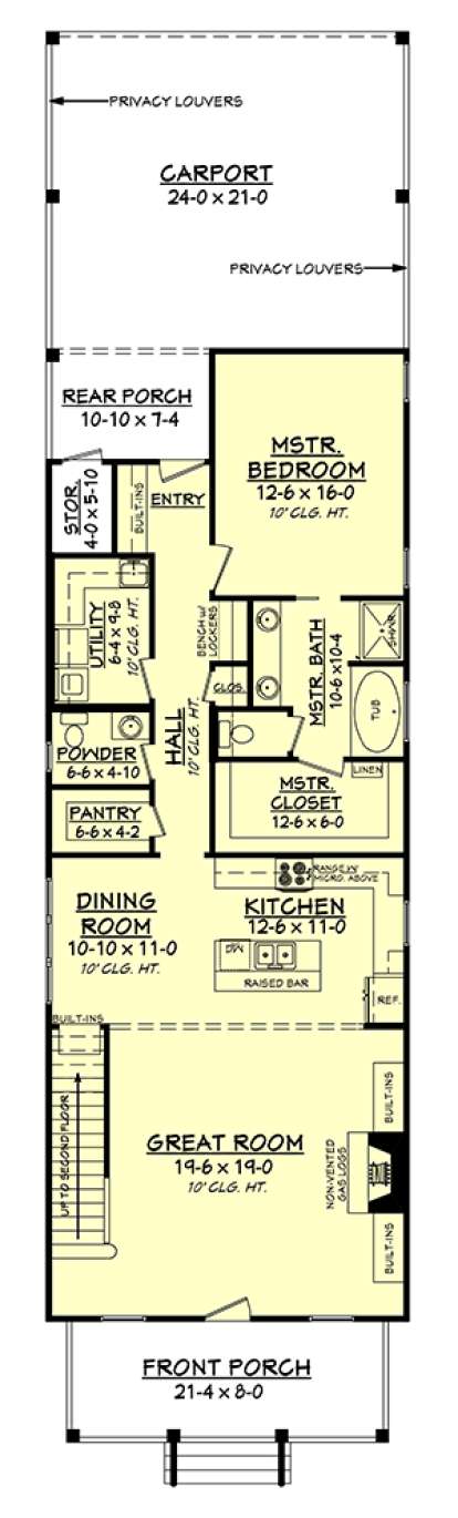 Main Floor for House Plan #041-00119