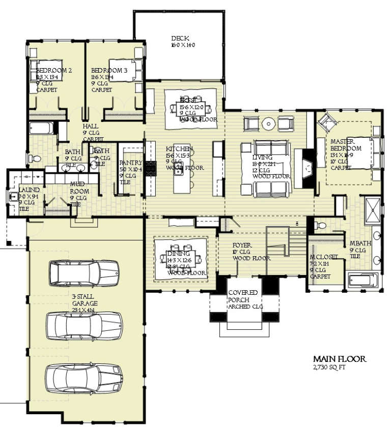 House Plan House Plan #16860 Drawing 1