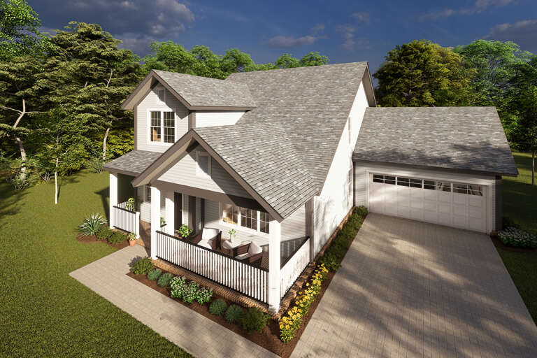 House Plan House Plan #16895 Angled Front Elevation