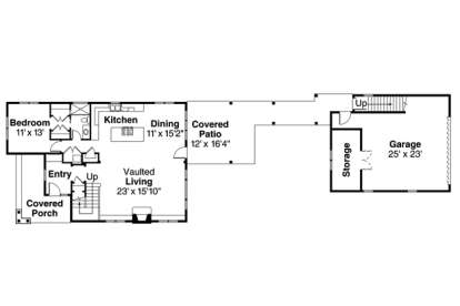 Floorplan 1 for House Plan #035-00694