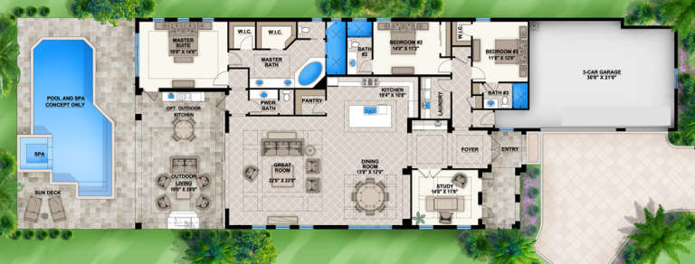 House Plan House Plan #16945 Drawing 1