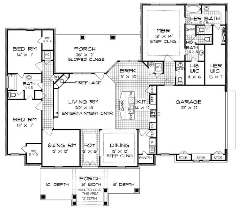 House Plan House Plan #16968 Drawing 1