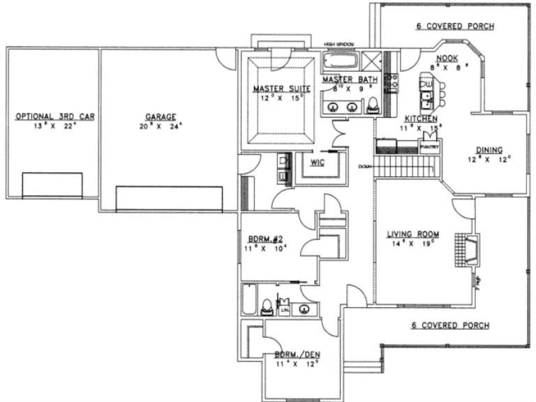 House Plan House Plan #1697 Drawing 1