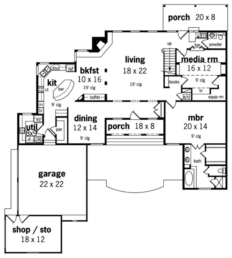 House Plan House Plan #16976 Drawing 1