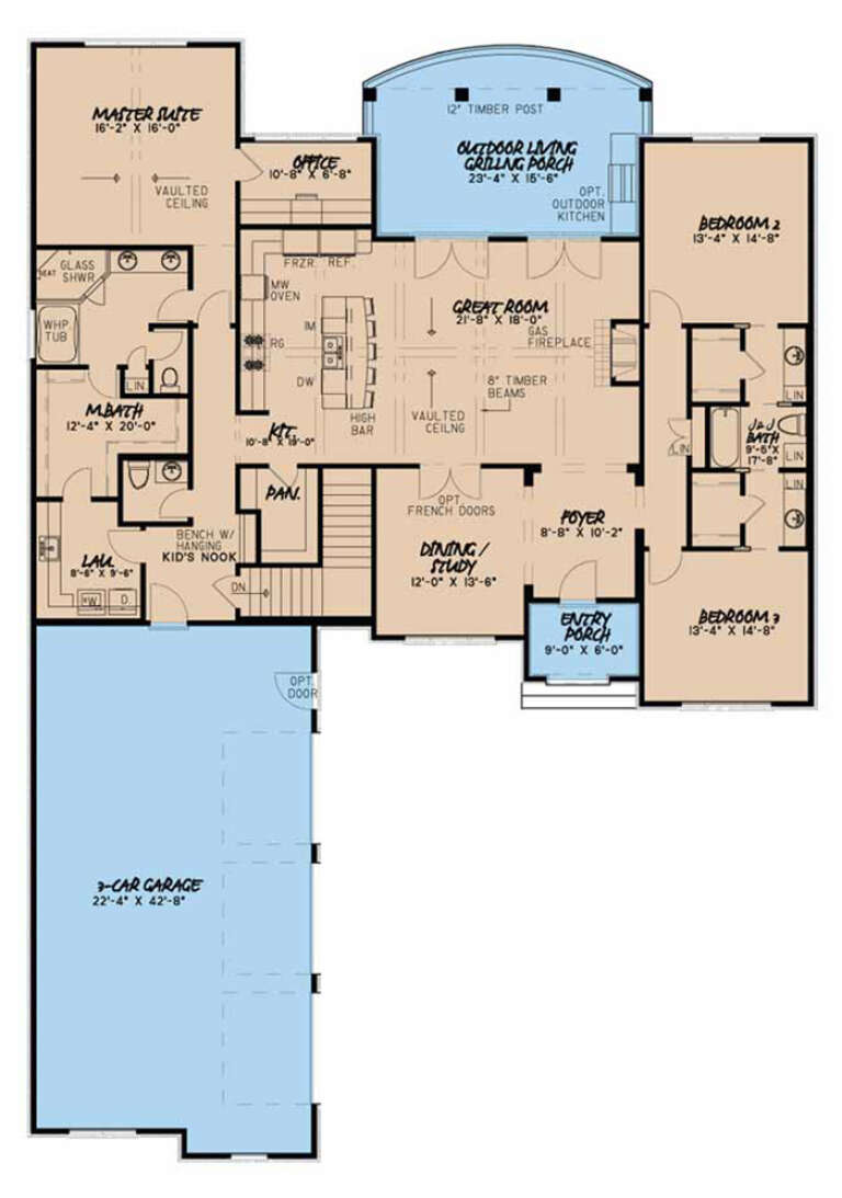 House Plan House Plan #16979 Drawing 1