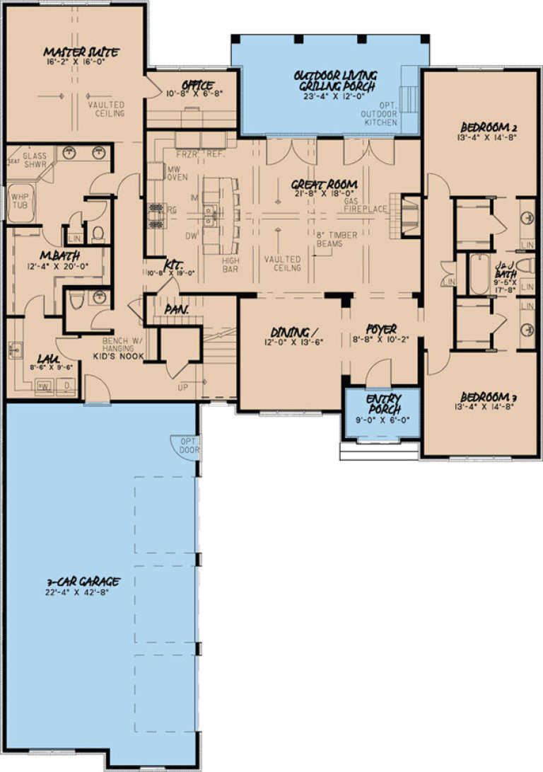 House Plan House Plan #16983 Drawing 1