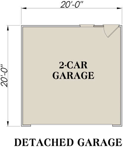 Detached Garage for House Plan #009-00246