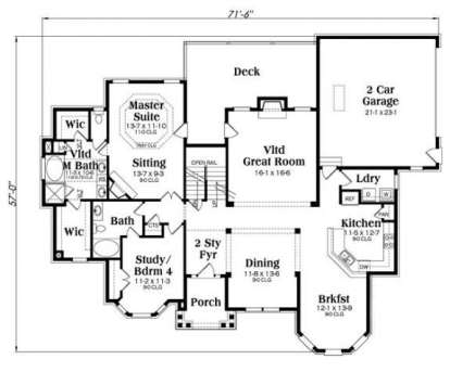 Main Floor for House Plan #009-00254