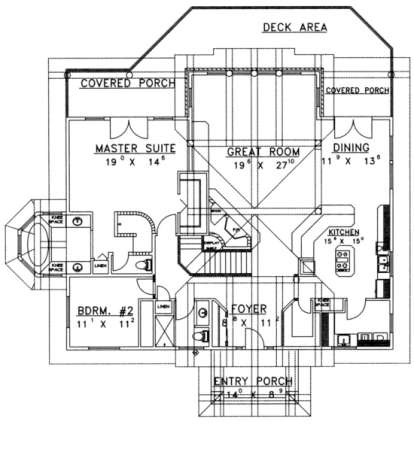 Main Floor for House Plan #039-00362