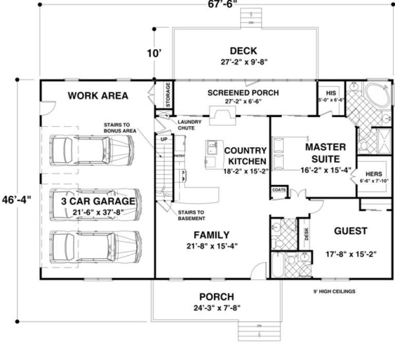 House Plan House Plan #17048 Drawing 1