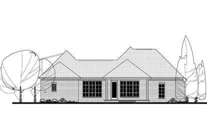 French Country House Plan #041-00125 Elevation Photo