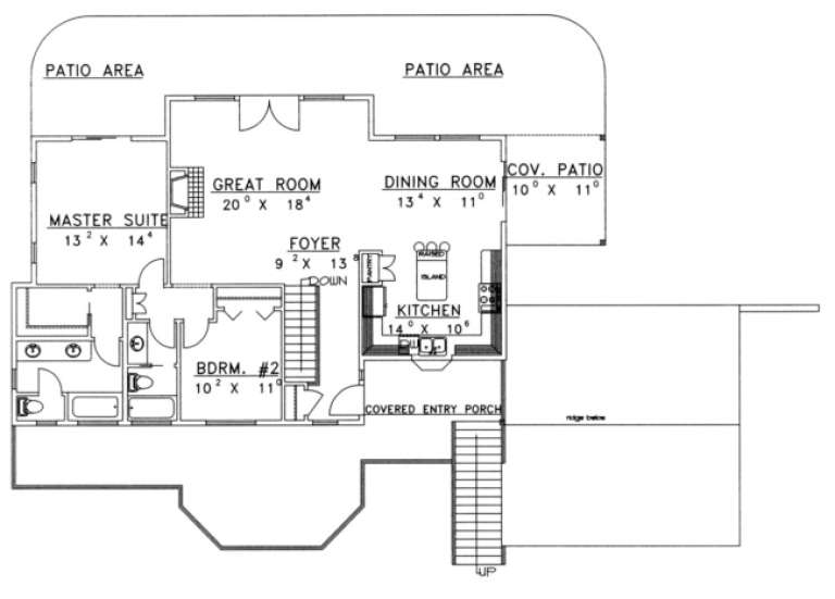 House Plan House Plan #1711 Drawing 2