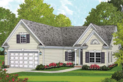 Traditional House Plan #3323-00586 Elevation Photo