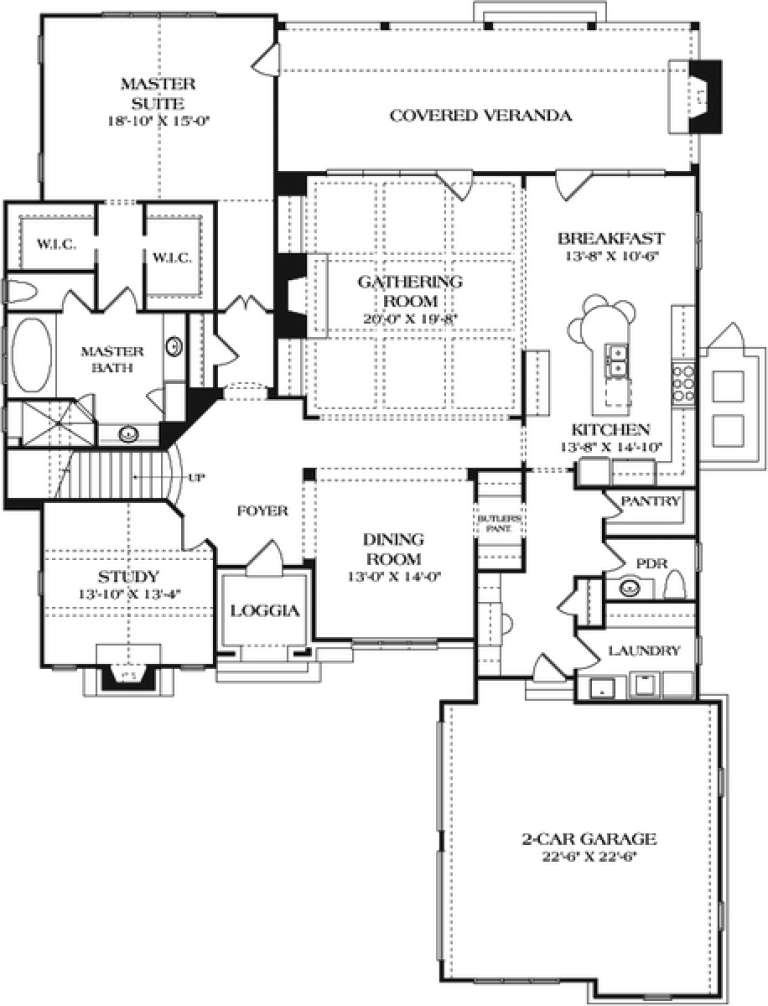 House Plan House Plan #17159 Drawing 1