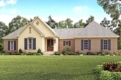 Country House Plan #041-00127 Elevation Photo