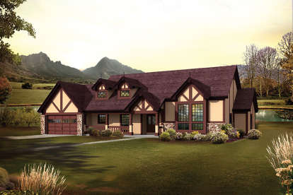 Ranch House Plan #5633-00262 Elevation Photo