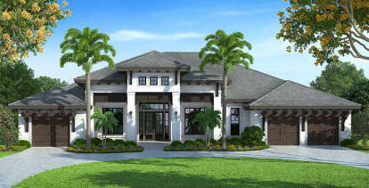 Luxury House Plan #1018-00220 Elevation Photo