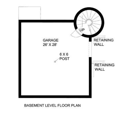 Basement Floor Plan for House Plan #039-00588