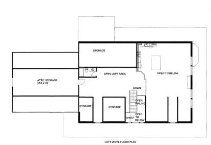 Upper Floor Plan for House Plan #039-00590