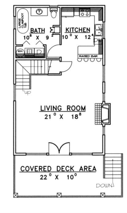 First Floor for House Plan #039-00386