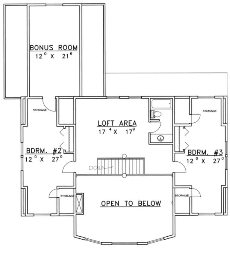 House Plan House Plan #1741 Drawing 2