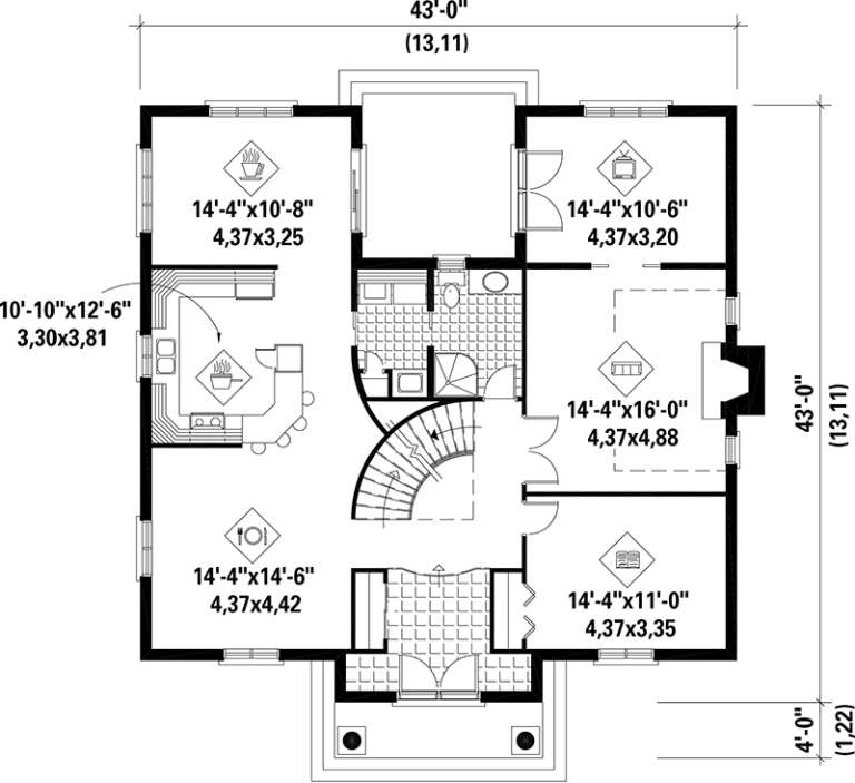 House Plan House Plan #17477 Drawing 1