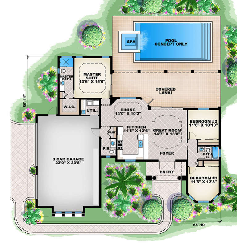 House Plan House Plan #17495 Drawing 1